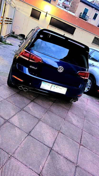 🔥DIFFUSORE POSTERIORE LOOK QUATTRO TERMINALI ADATTO PER VW GOLF 7.5🔥