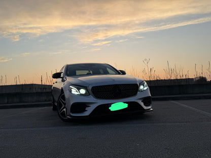 ⭐SPLITTER ADATTO PER MERCEDES CLASSE E W213 AMG E63 2016-2020 LOOK NERO LUCIDO⭐