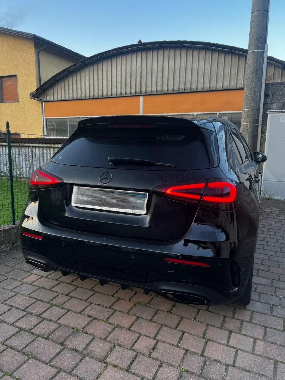 ⭐SPOILER ADATTO PER MERCEDES CLASSE A W177 AMG ABS NERO LUCIDO ⭐