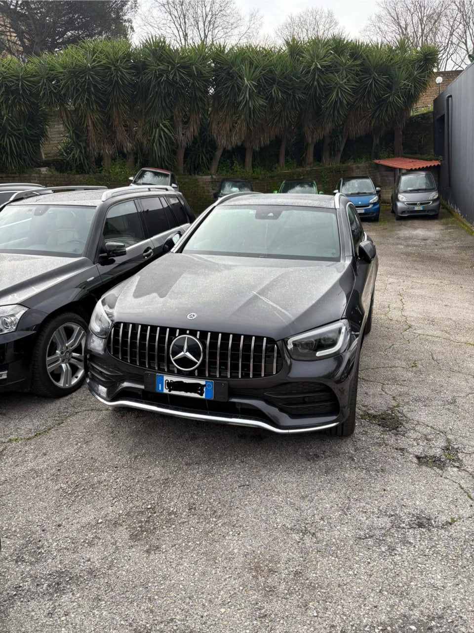 ✨GRIGLIA PER MERCEDES GLC X253 C253 LIFT AMG 2019-2022 LOOK GT CROMATA✨