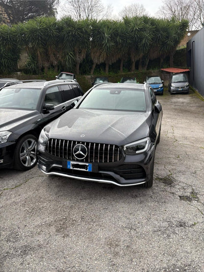 ✨GRIGLIA PER MERCEDES GLC X253 C253 LIFT AMG 2019-2022 LOOK GT CROMATA✨
