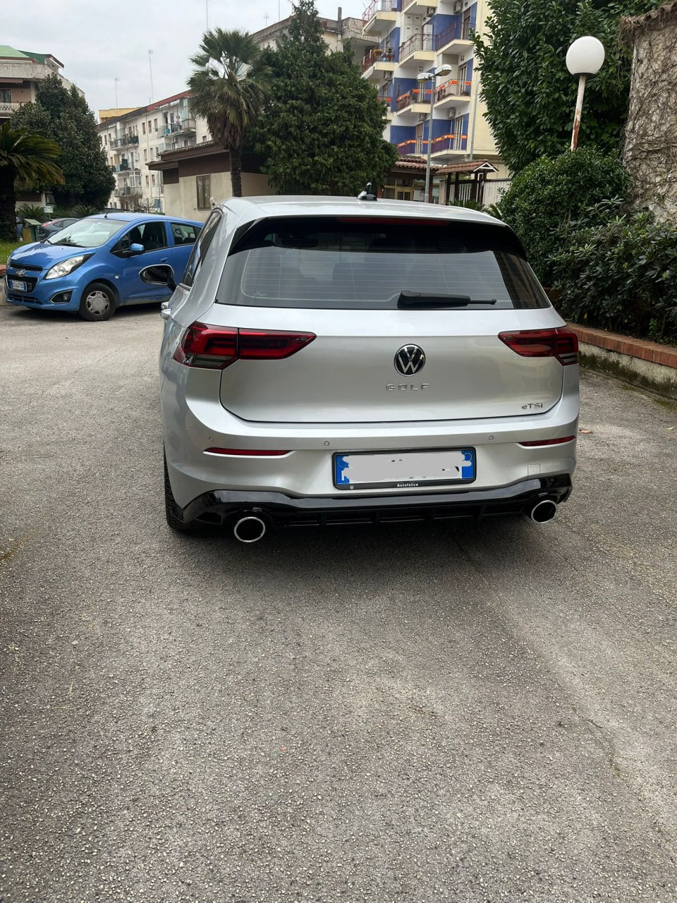 🔥DIFFUSORE POSTERIORE VW GOLF 8 19+ SOTTO PARAURTI TERMINALI GTI ABS 1+1🔥