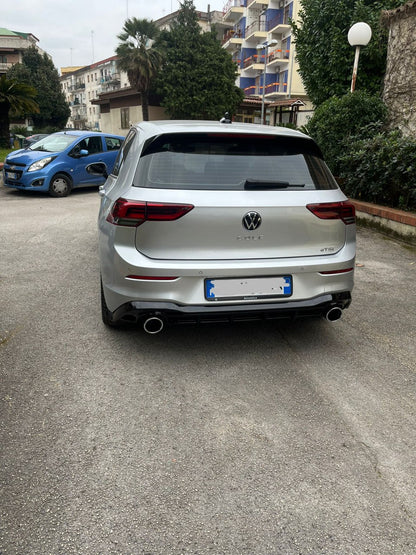 🔥DIFFUSORE POSTERIORE VW GOLF 8 19+ SOTTO PARAURTI TERMINALI GTI ABS 1+1🔥