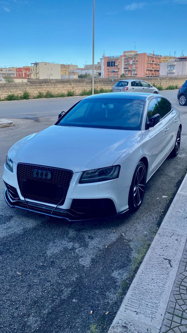 🔥SPLITTER ADATTO PER AUDI A5 COUPE + SPORTBACK NERO LUCIDO🔥
