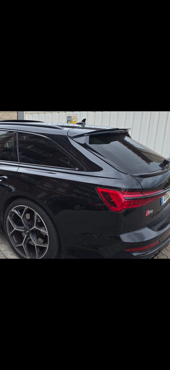 🔥SPOILER ADATTO PER AUDI A6 C8 2019+ AVANT NERO LUCIDO ALA BAGAGLIAIO🔥
