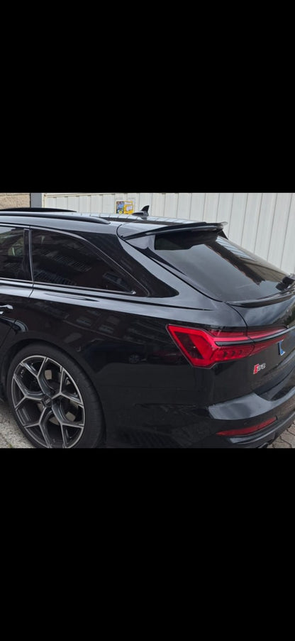 🔥SPOILER ADATTO PER AUDI A6 C8 2019+ AVANT S6 SLINE NERO LUCIDO🔥