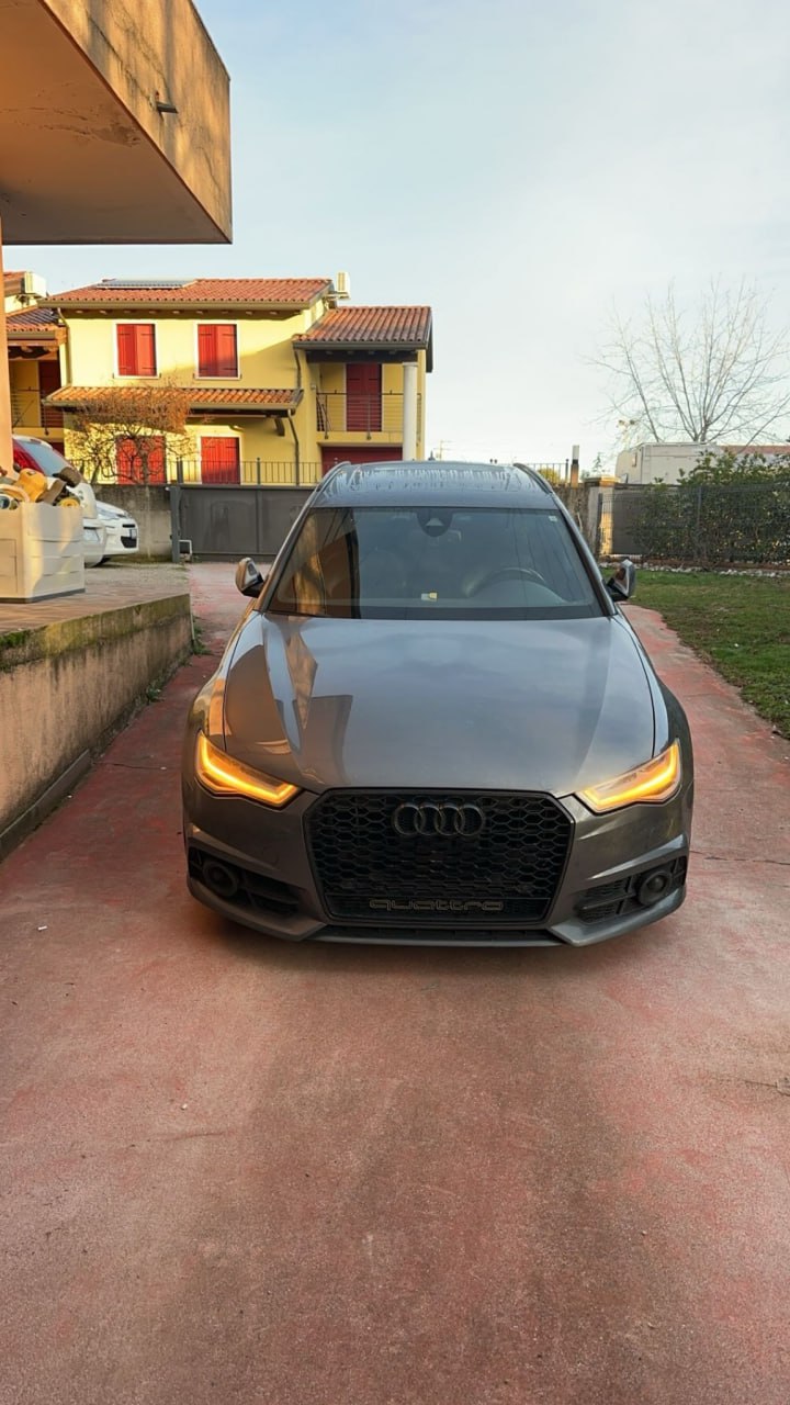 ⭐GRIGLIA ANTERIORE AUDI A6 4G C7 15-18 LIFT AVANT BERLINA CALANDRA RS6 NERA⭐