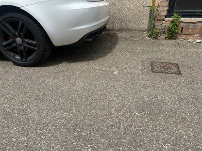 ⭐DIFFUSORE PER AUDI A3 S3 8P 08-12 SOTTO PARAURTI RS3 NERO LUCIDO ABS⭐