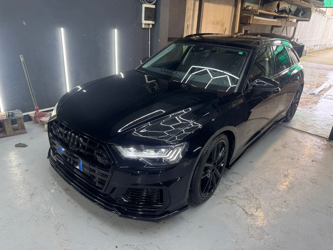 💥SPLITTER ADATTO PER AUDI A6 C8 2018+ S6 NERO SLINE LUCIDO💥