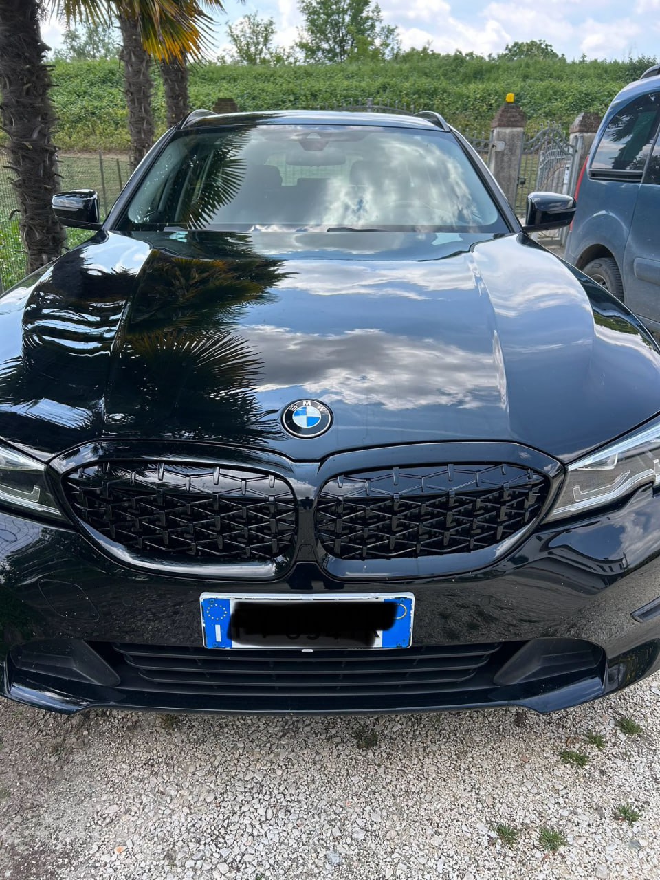 🔥BMW SERIE 3 G20 G21 GRIGLIA ANTERIORE NERA LOOK M SPORT DIAMANT🔥