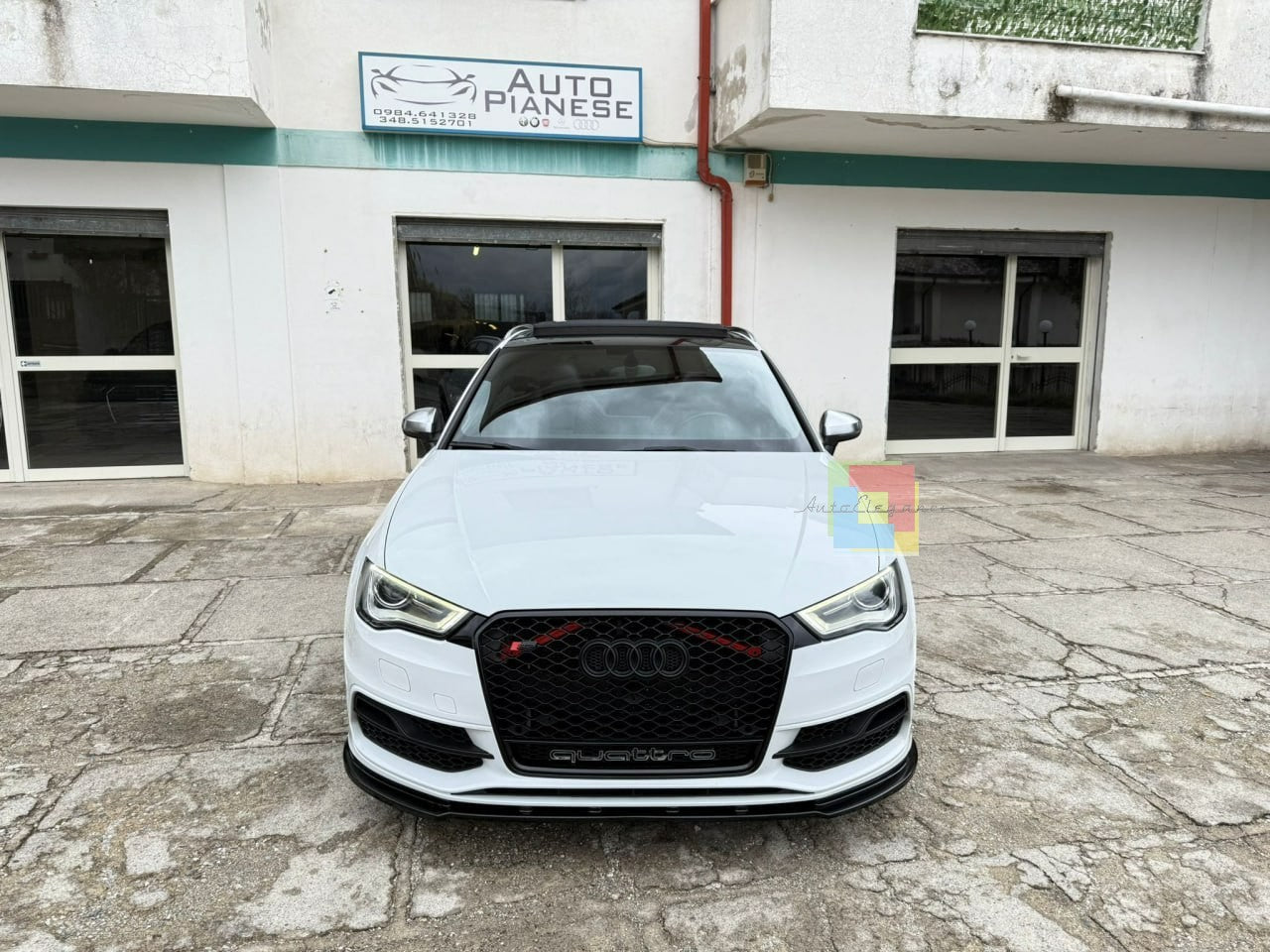 🔥SPLITTER ADATTO PER AUDI A3 8V 2012-2016 S3 SLINE LOOK NERO LUCIDO🔥