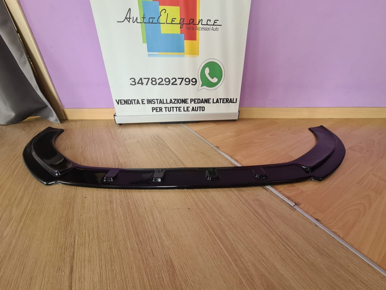🔥SPLITTER ADATTO PER AUDI A3 8V 2012-2016 S3 SLINE LOOK NERO LUCIDO🔥