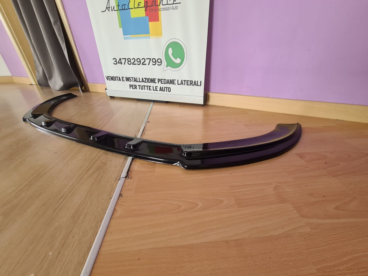 🔥SPLITTER ADATTO PER AUDI A3 8V 2012-2016 S3 SLINE LOOK NERO LUCIDO🔥