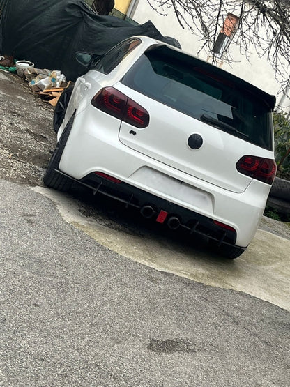 🔥1091 BODYKIT PARAURTI MINIGONNE ANTERIORE PER GOLF 6 2008-2012 LOOK R20 🔥
