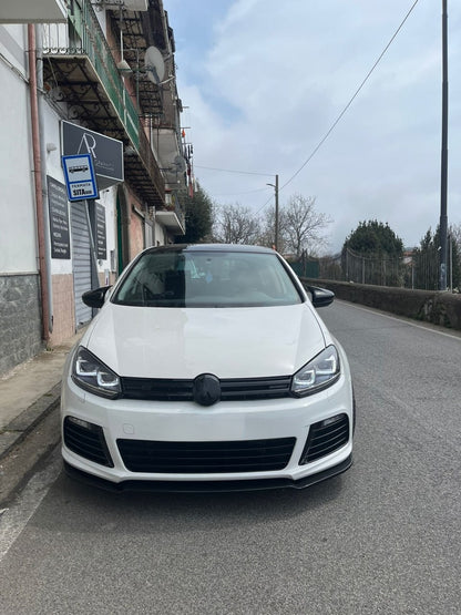 🔥1091 BODYKIT PARAURTI MINIGONNE ANTERIORE PER GOLF 6 2008-2012 LOOK R20 🔥