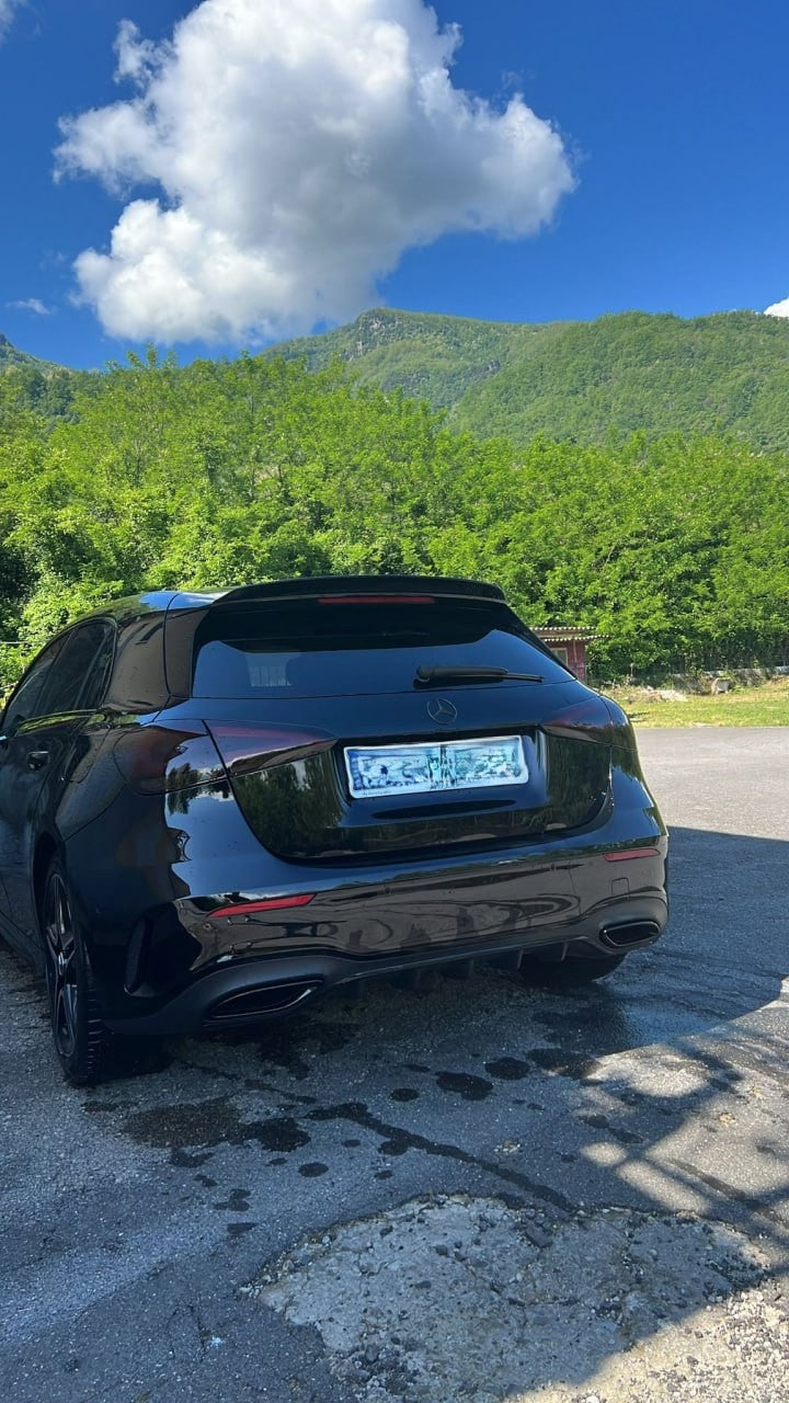 🔥0096 SPOILER ADATTO PER MERCEDES CLASSE A W177 AMG ABS NERO LUCIDO 🔥