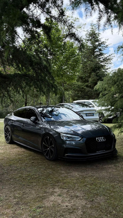 ⭐0591 GRIGLIA ANTERIORE PER AUDI A5 F5 2016-2019 NERA LOOK RS5 DESIGN SPORTIVO⭐