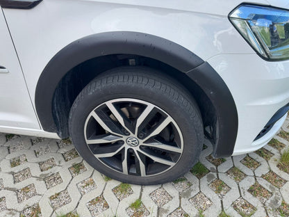 🔥1551 PARAFANGHI ALLARGATI ADATTI PER VW CADDY MK3 2015-2020 LOOK NERO OPACO🔥