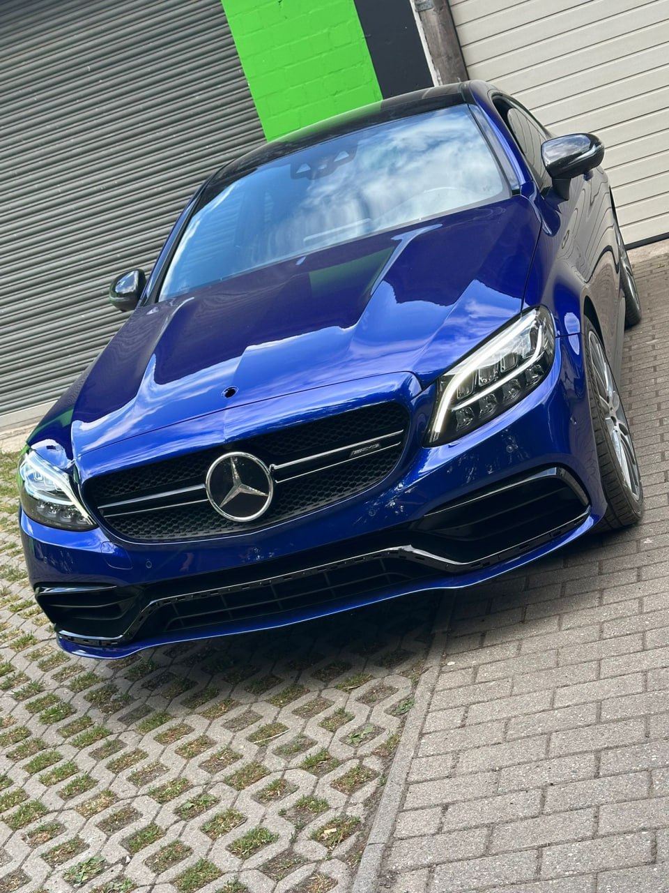 🔥COFANO ALLUMINIO LOOK C63 AMG PER MERCEDES CLASSE C W205 (2013–2021)🔥