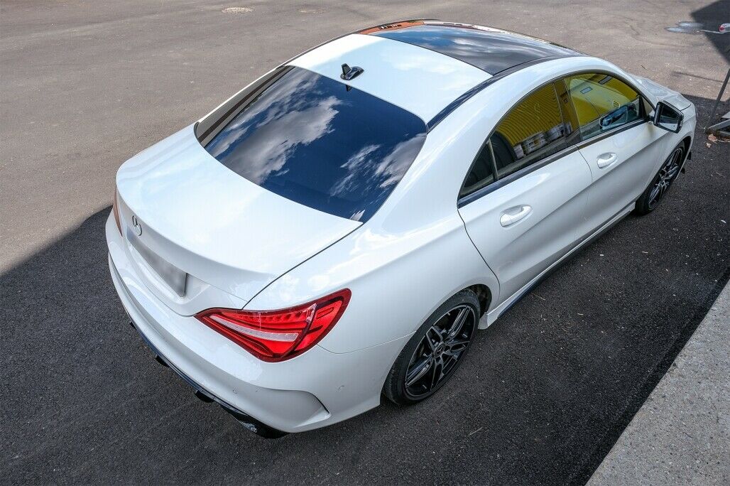 0986🔥DIFFUSORE POSTERIORE LOOK A45 NERO LUCIDO + TERMINALI PER CLA W117 AMG🔥