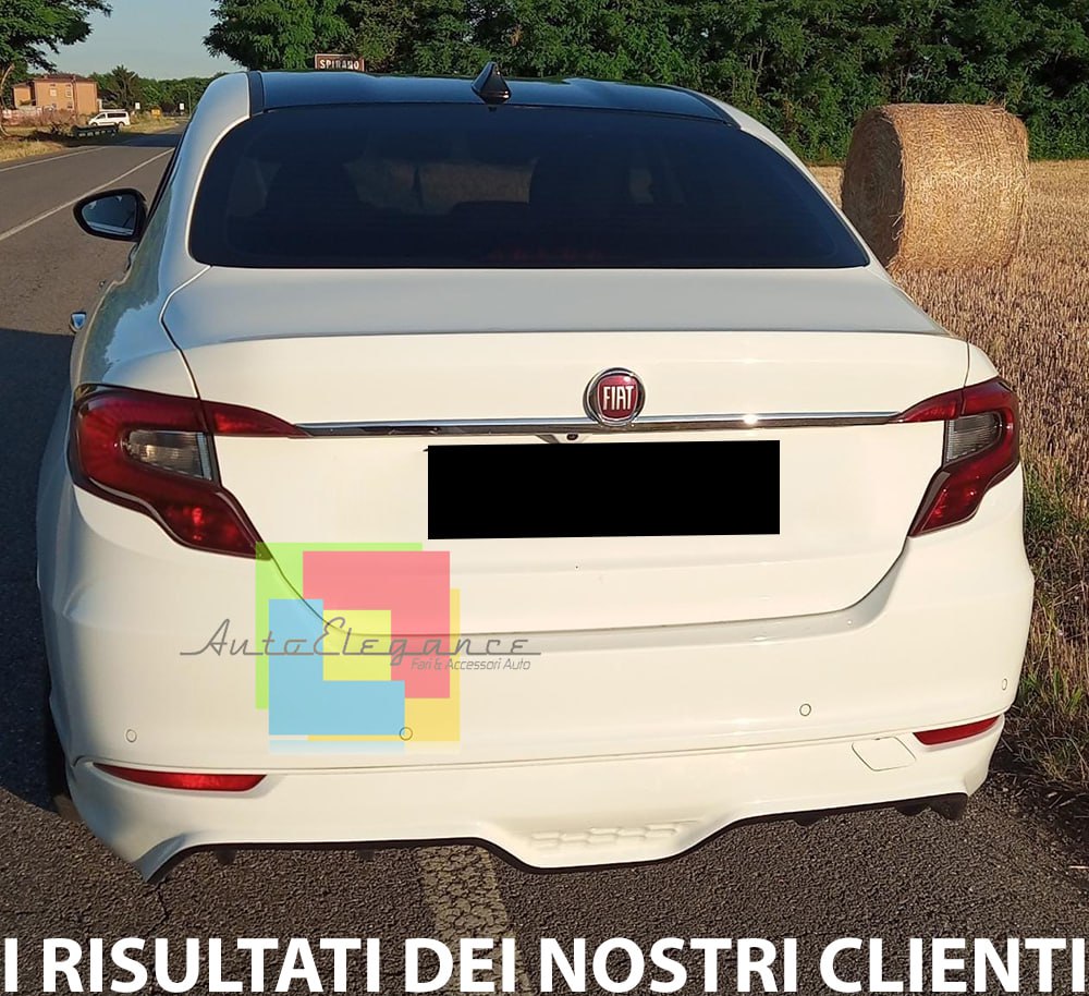 🔥1187 DIFFUSORE ADATTO PER FIAT TIPO BERLINA 2015+ LOOK SPORT GREZZO🔥