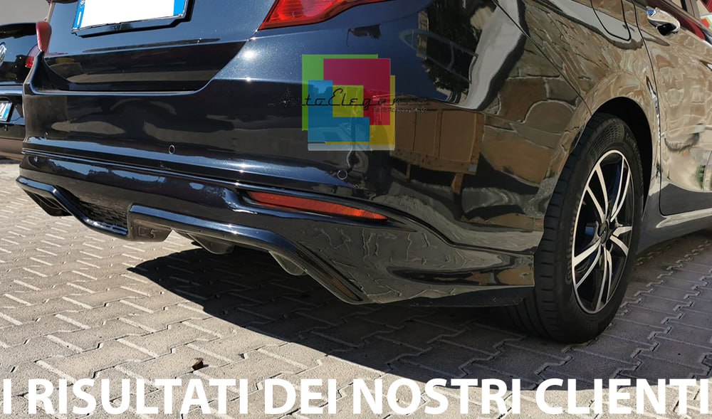🔥1187 DIFFUSORE ADATTO PER FIAT TIPO BERLINA 2015+ LOOK SPORT GREZZO🔥