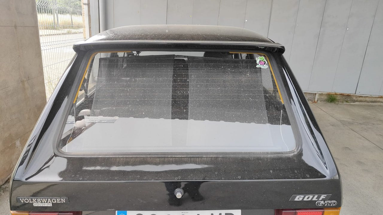 1440🔥SPOILER TETTO ADATTO PER VW GOLF MK1 1974-1985 LOOK RLINE NERO LUCIDO🔥