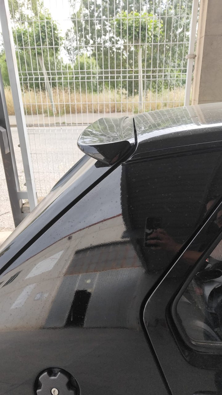 1440🔥SPOILER TETTO ADATTO PER VW GOLF MK1 1974-1985 LOOK RLINE NERO LUCIDO🔥