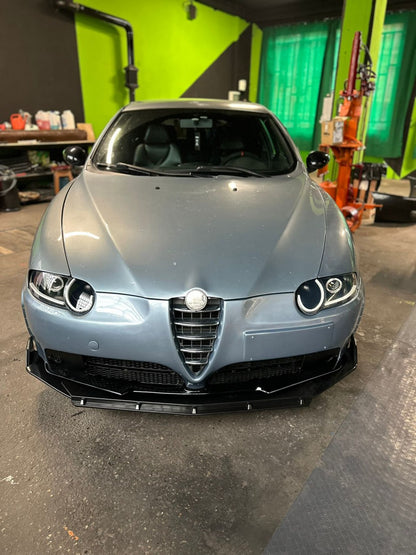 0037🔥Splitter nero lucido 3 pezzi Adatto Per alfa romeo 147🔥