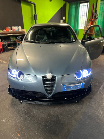 0037🔥Splitter nero lucido 3 pezzi Adatto Per alfa romeo 147🔥