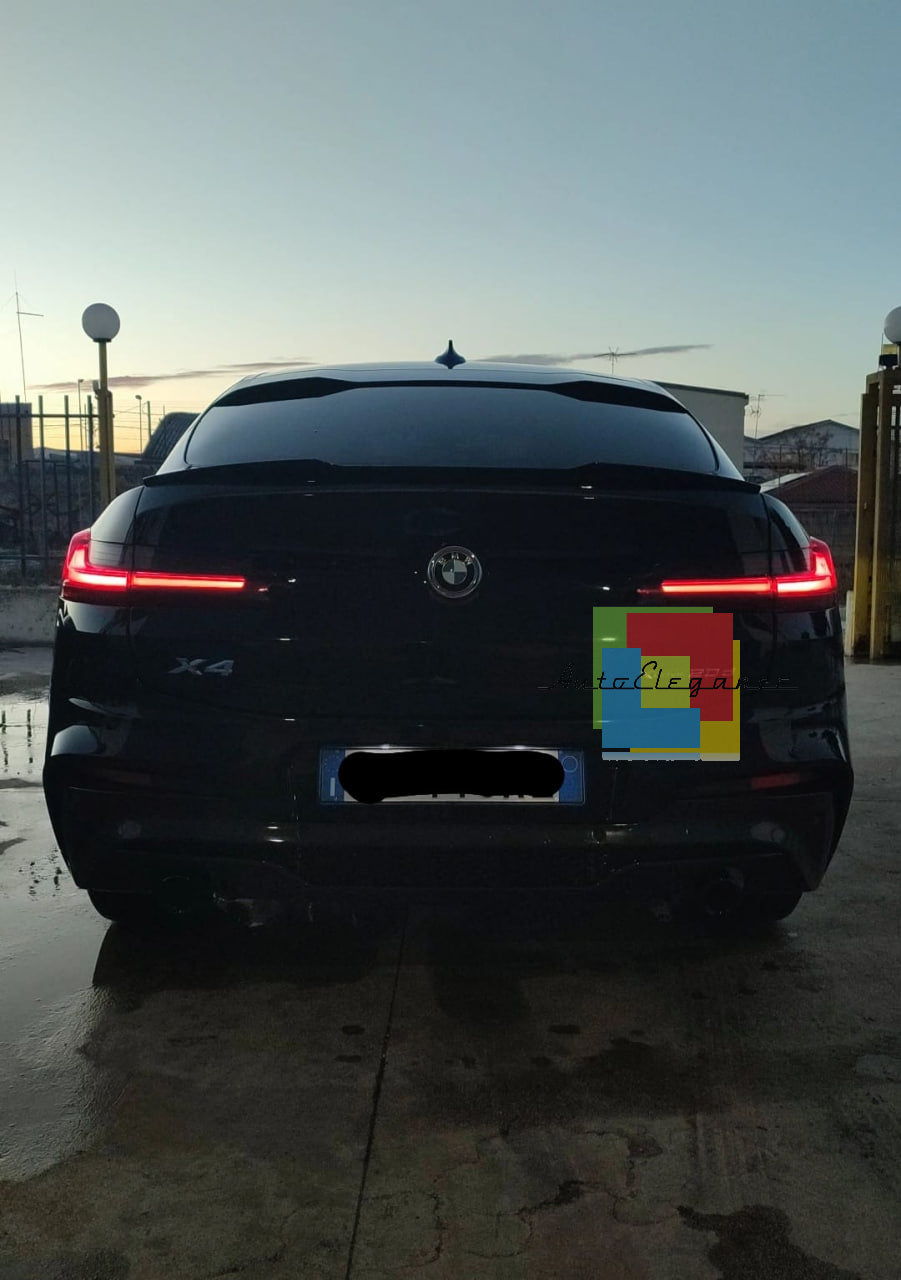 🔥0390 SPOILER BAGAGLIAIO ADATTO PER BMW X4 G02 2018+ LOOK M COMPETITION NERO🔥