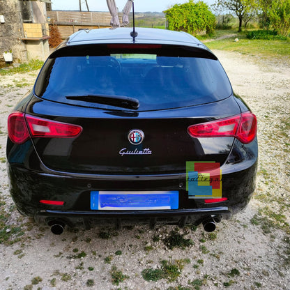 1872🔥DIFFUSORE ADATTO PER ALFA ROMEO GIULIETTA 1+1 NERO LUCIDO LOOK SPORTIVO🔥