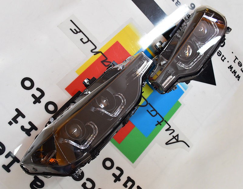 🔥FARI ANTERIORI NERI CON ANGEL EYES PER BMW SERIE 3 F30 (2011–2015)🔥