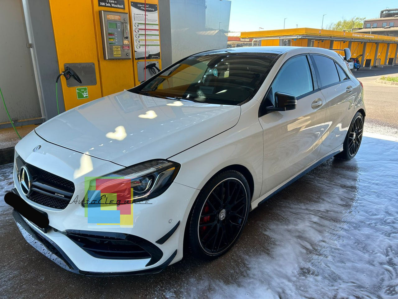 ✨0065⭐ MERCEDES A W176 15-18 SPLITTER PER PARAURTI ANTERIORE AMG A45 ABS NERO ⭐✨