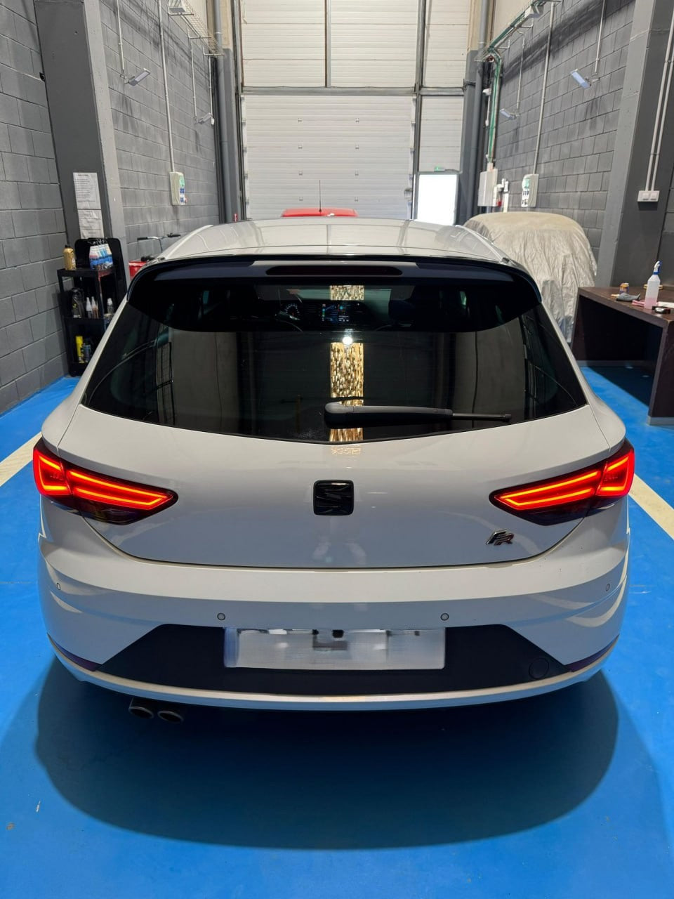 0406⭐SPOILER ADATTO PER SEAT LEON 5F 5 PORTE 12-20 LOOK CUPRA R300 DESIGN NERO⭐