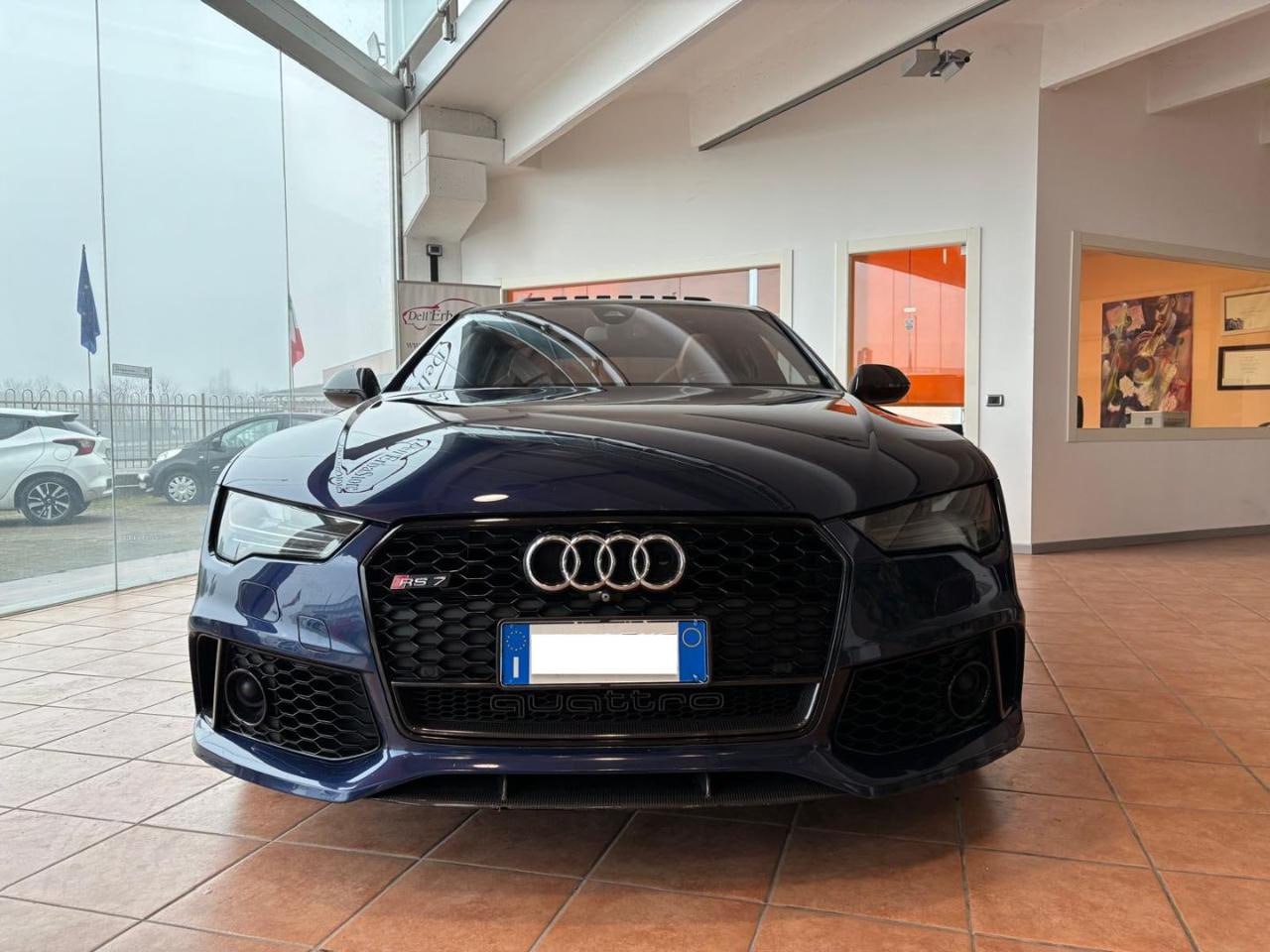 2262⭐GRIGLIA PER AUDI A7 4G 2015-2018 LOOK RS7 QUATTRO NERA⭐