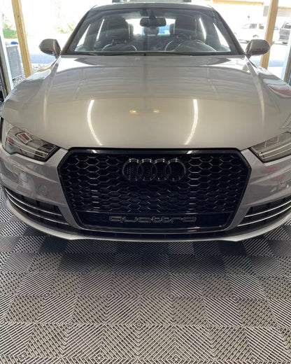 2262⭐GRIGLIA PER AUDI A7 4G 2015-2018 LOOK RS7 QUATTRO NERA⭐