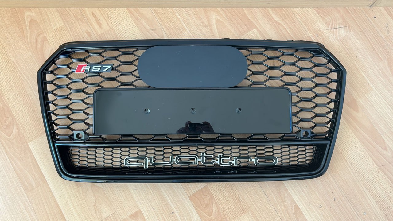 2262⭐GRIGLIA PER AUDI A7 4G 2015-2018 LOOK RS7 QUATTRO NERA⭐