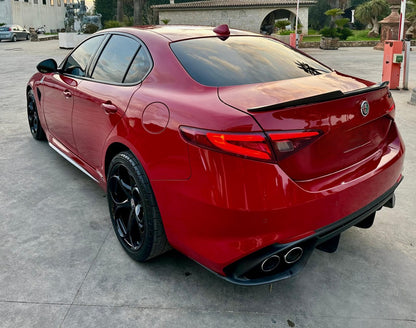 💎0073 SPOILER ADATTO PER ALFA ROMEO GIULIA 2015-2021  IN ABS NERO LUCIDO 💎