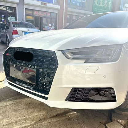 2263💥GRIGLIE FENDINEBBIA PER AUDI A4 B9 2015-2019 STANDARD LOOK RS4 RADAR💥