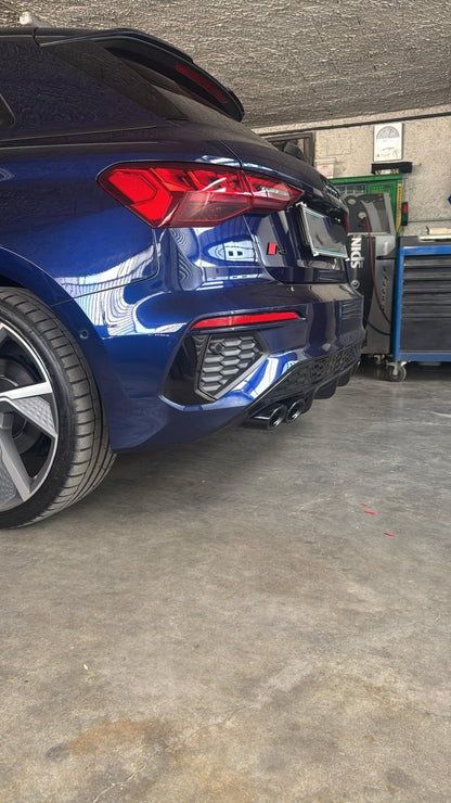 1085💎DIFFUSORE PER AUDI A3 8Y 2020+ SPORTBACK LOOK S3 PER PARAURTI SLINE💎