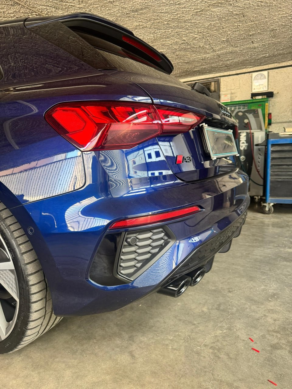 1085💎DIFFUSORE PER AUDI A3 8Y 2020+ SPORTBACK LOOK S3 PER PARAURTI SLINE💎
