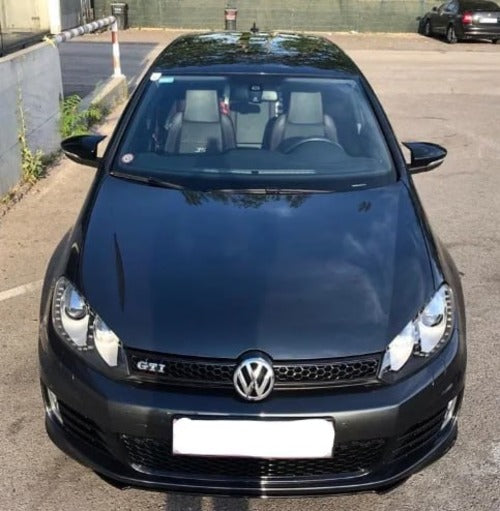 0778🔥CALOTTE SPECCHI ADATTO PER VW GOLF 6 NERO LUCIDO ADESIVE🔥
