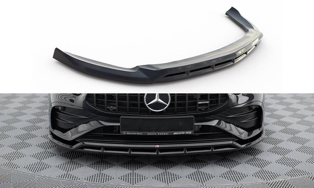 2107💥SPLITTER PER MERCEDES CLASSE A W177 2024+ NERO LUCIDO (4 PEZZI)💥
