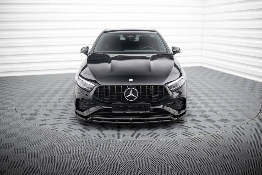 2107💥SPLITTER PER MERCEDES CLASSE A W177 2024+ NERO LUCIDO (4 PEZZI)💥