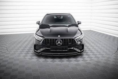 2107💥SPLITTER PER MERCEDES CLASSE A W177 2024+ NERO LUCIDO (4 PEZZI)💥