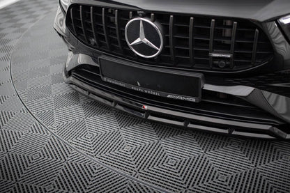 2107💥SPLITTER PER MERCEDES CLASSE A W177 2024+ NERO LUCIDO (4 PEZZI)💥