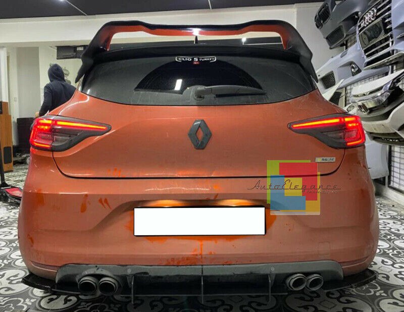 0766💥SPOILER ADATTO PER RENAULT CLIO 5 2019+ STANDARD LOOK RS GREZZO💥