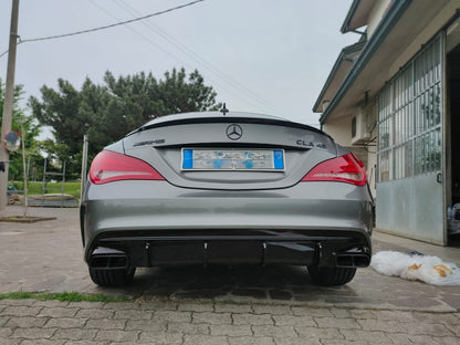 💥DIFFUSORE POSTERIORE PER MERCEDES CLA (13–19) NERO LUCIDO CON SHOOTING BRAKE💥