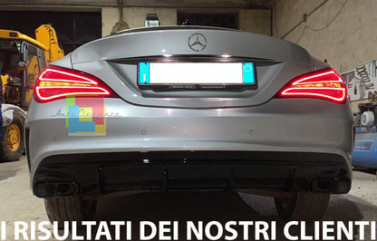 💥DIFFUSORE POSTERIORE PER MERCEDES CLA (13–19) NERO LUCIDO CON SHOOTING BRAKE💥